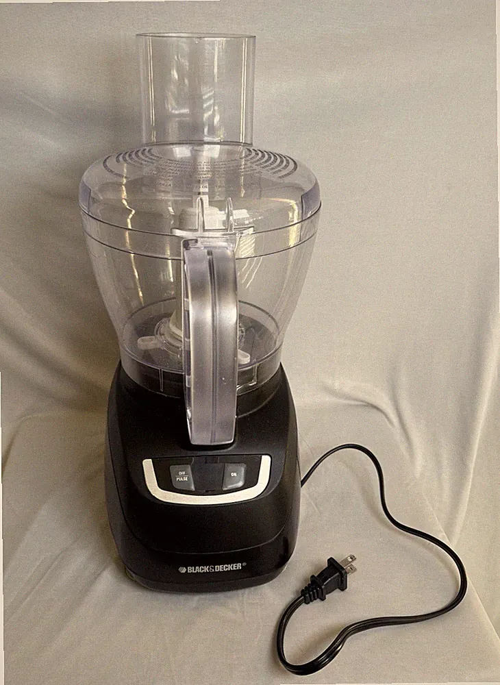 Black & Decker Food Processor Black 8 Cup FP1600B Chopping, Slicing Tested Works
