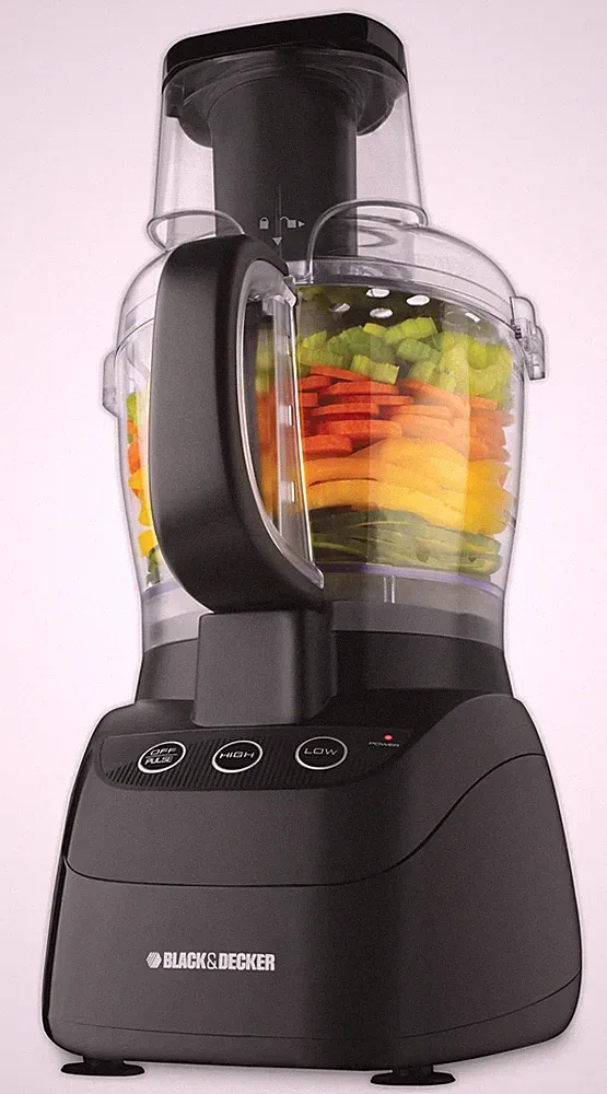 BLACK+DECKER FP2500B Power Pro 10-Cup Food Processor Wide-Mouth, Black