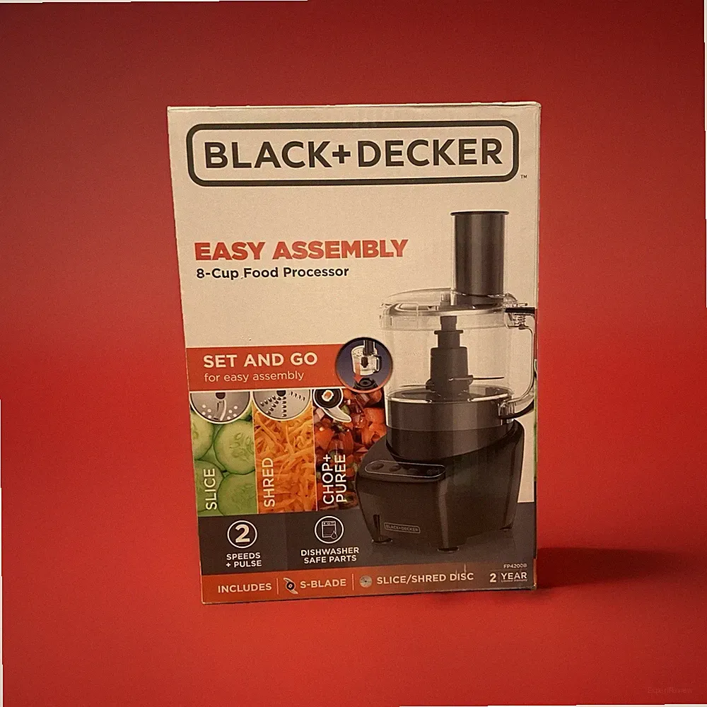 BLACK+DECKER FP4200B 8-Cup 450W Food Processor Black S-Blade Disc
