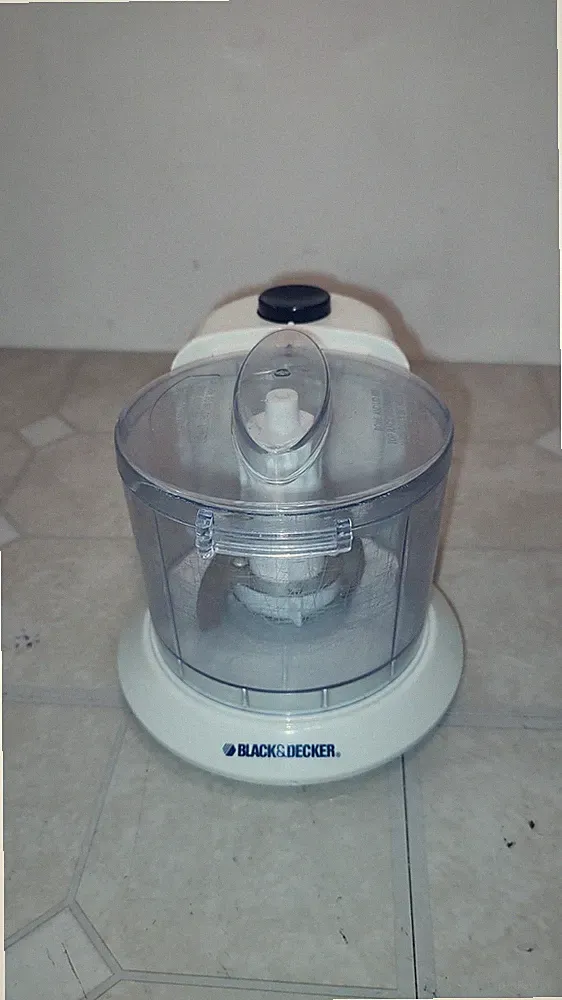 Black & Decker Handy Chopper HC306 Mini Food Processor Chopper White Tested