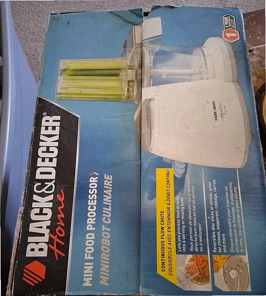 Black + Decker Mini Pro Plus Food Processor Used In Box