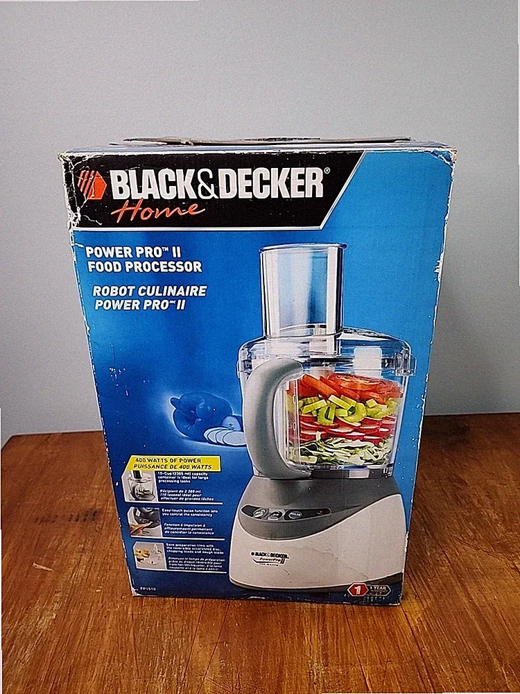 Black & Decker Power Pro II 10 Cup Food Processor FP1510 Open Box New