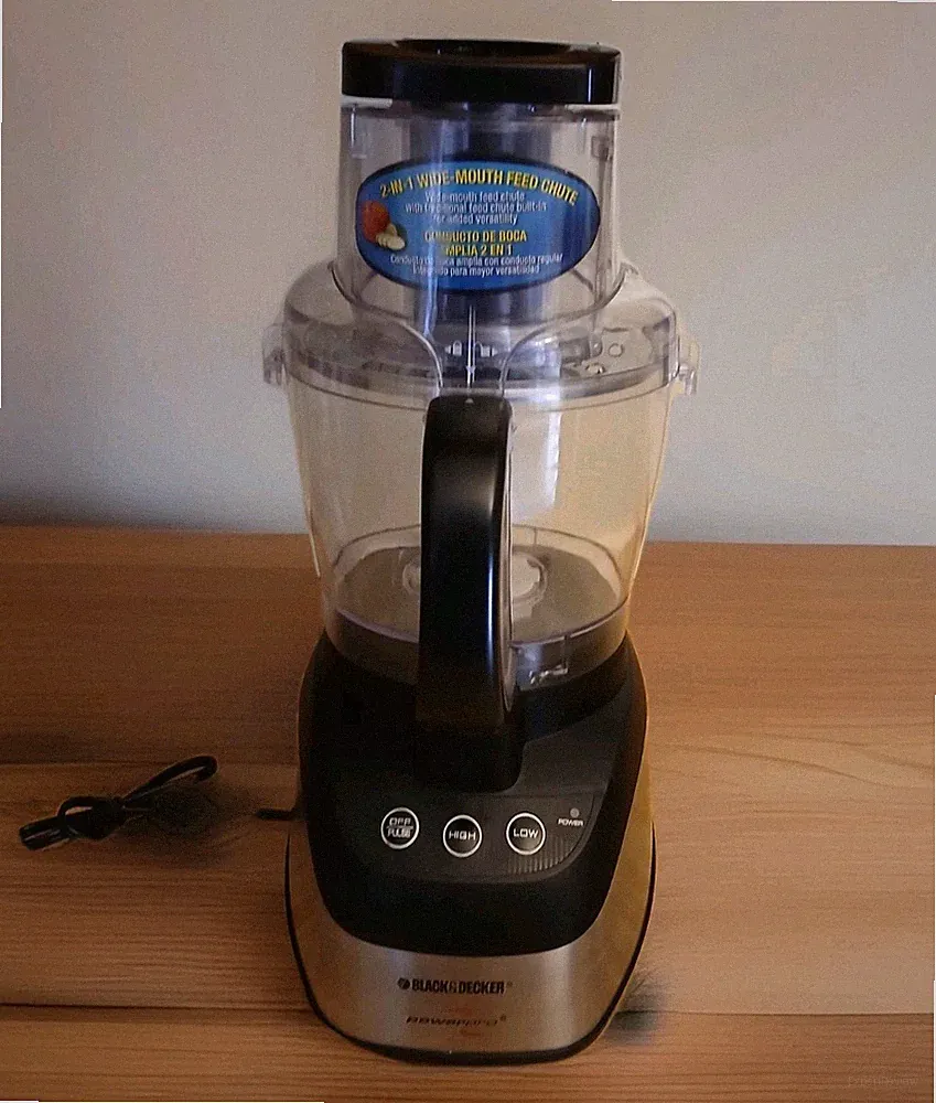BLACK+DECKER Power Pro Wide-Mouth Food Processor, Black, FP1550S- Tested