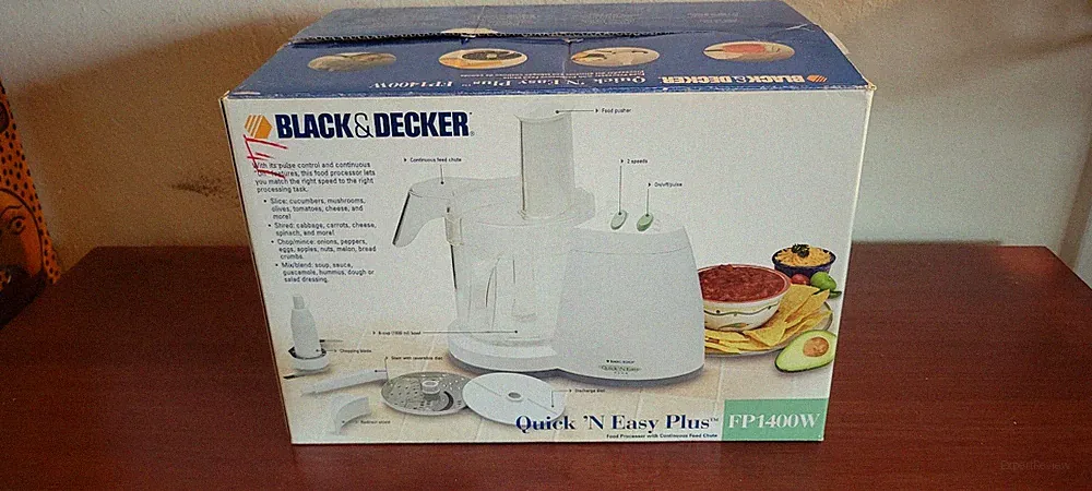 Black & Decker Quick 'N Easy Plus Food Processor + Continuous Food Chute FP1400W