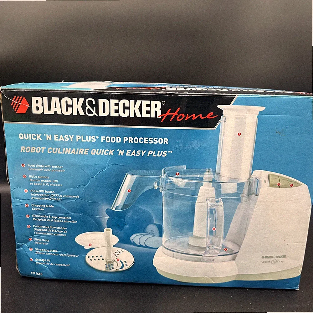 BLACK & DECKER Quick N Easy Plus Food Processor FP1450 OPEN BOX NEW