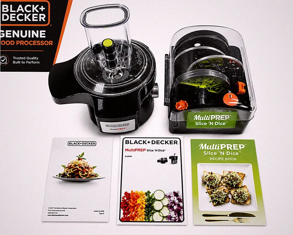 BLACK+DECKER SL3000B MultiPrep Slice N Dice Food Processor NEW Store Display