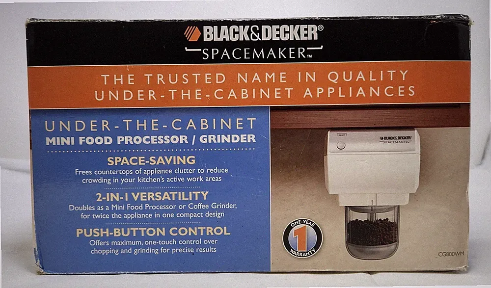 Black & Decker Spacemaker Under the Cabinet Mini Food Processor – New in Box