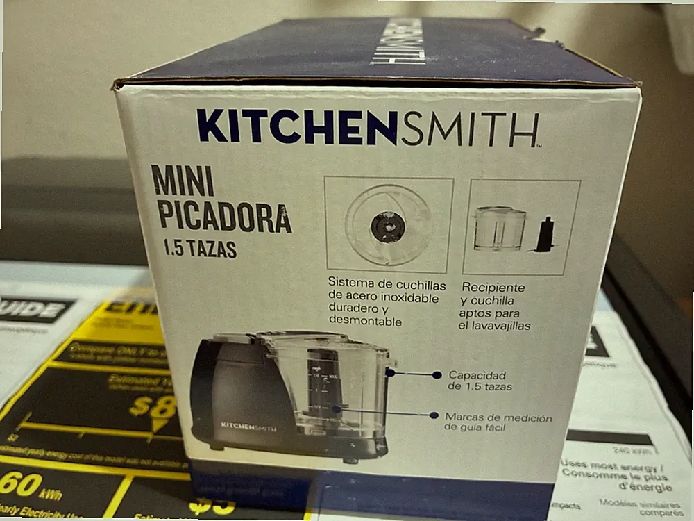 Black Kitchen Smith 1.5 Cup Mini Chopper Food Processor