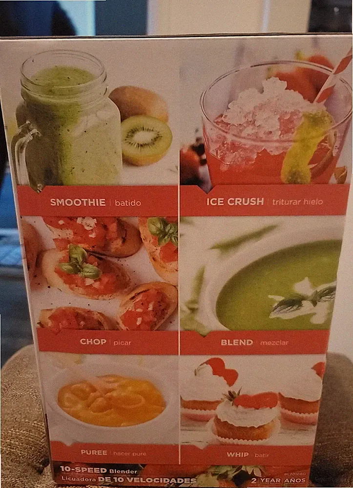blender 10 speed black decker (smoothie , ice crush, chop, blend, puree, whip)