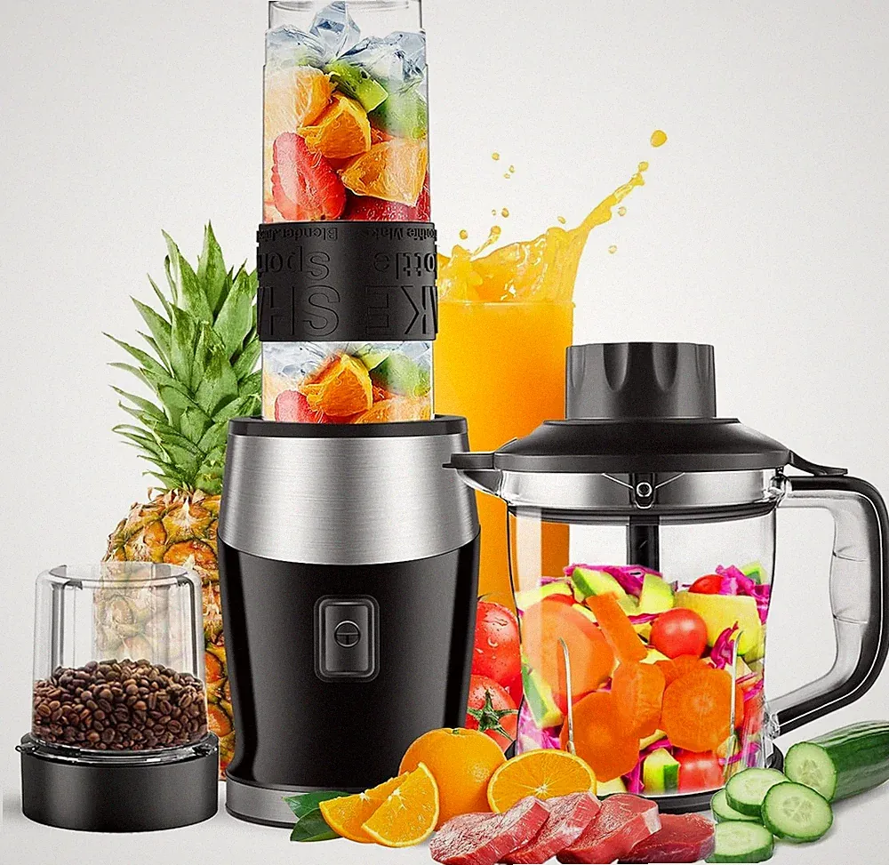 Blender and Food Processor Combo, Blender for Shakes and Smoothies, Personal Ble