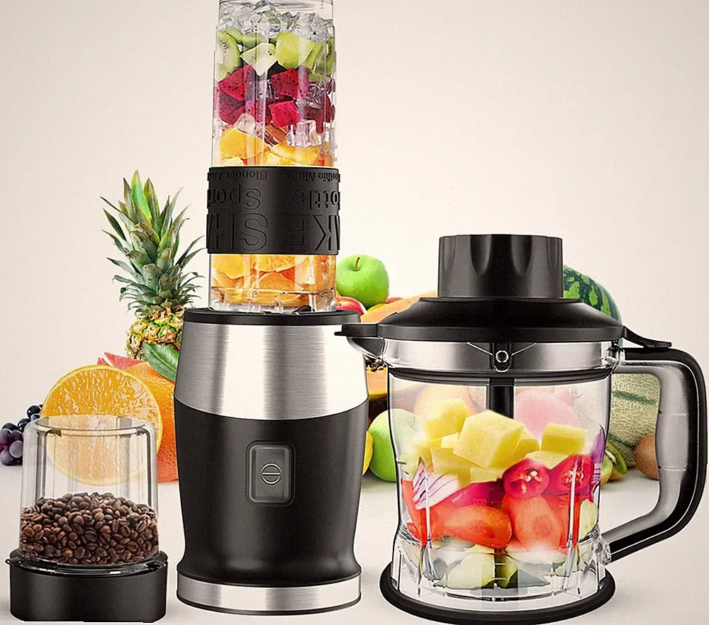 Blender and Food Processor Combo Blender Small 700W Electric Blender with Mixer