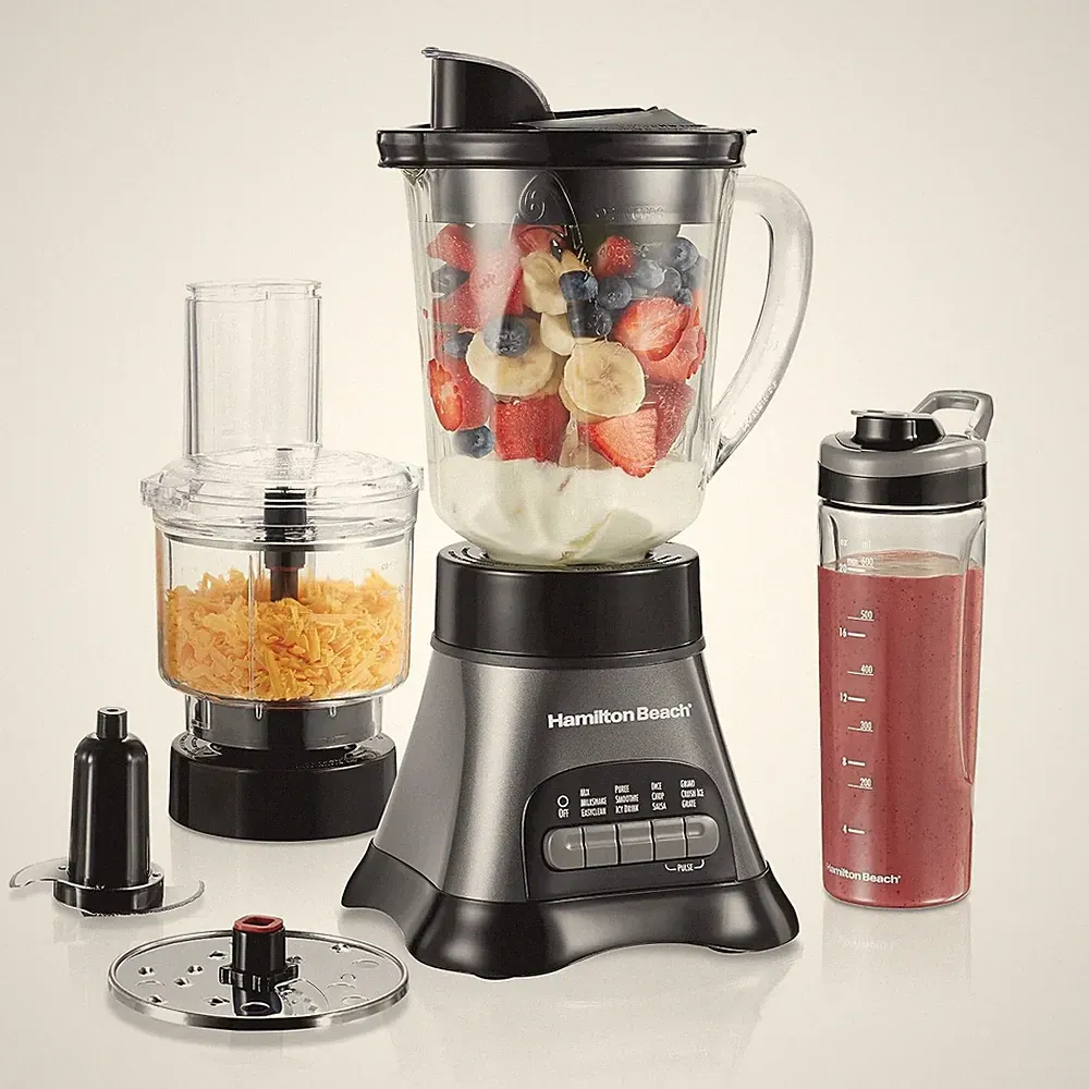 Blender & Food Processor Combo Shakes & Smoothies W/ 3 Cup Electric Food Chopper