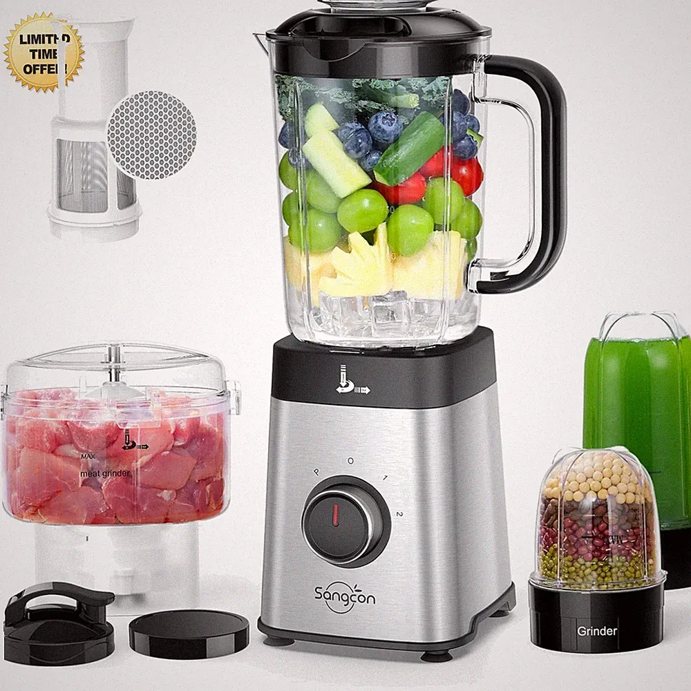 Blenders and Food Processor Combo 5 in 1 Stainless Steel 40 oz