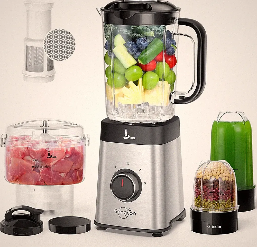 Blenders and Food Processor Combo for Kitchen, 5 in 1 Blender