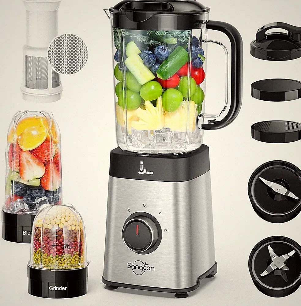 Blenders and Food Processor Combo for Kitchen Shakes and Smoothies Grinding