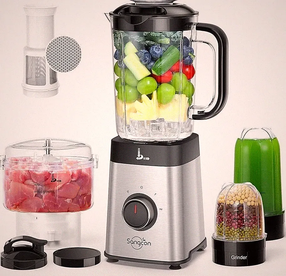 Blenders & Food Processor Combo for Kitchen 5 in 1 Blender for Shakes &Smoothies