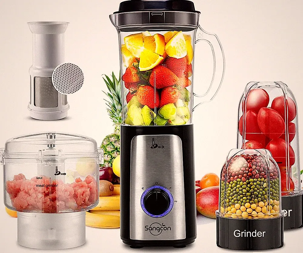 Blenders for Kitchen, 5-In-1 Food Processor Combo for Smoothies Set | Bpa-Free 4