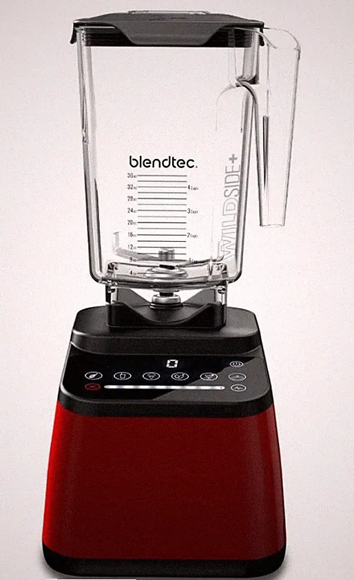 Blendtec Designer 650 8 Speed Blender with WildSide+ & Jar Pomegranate RED, NEW