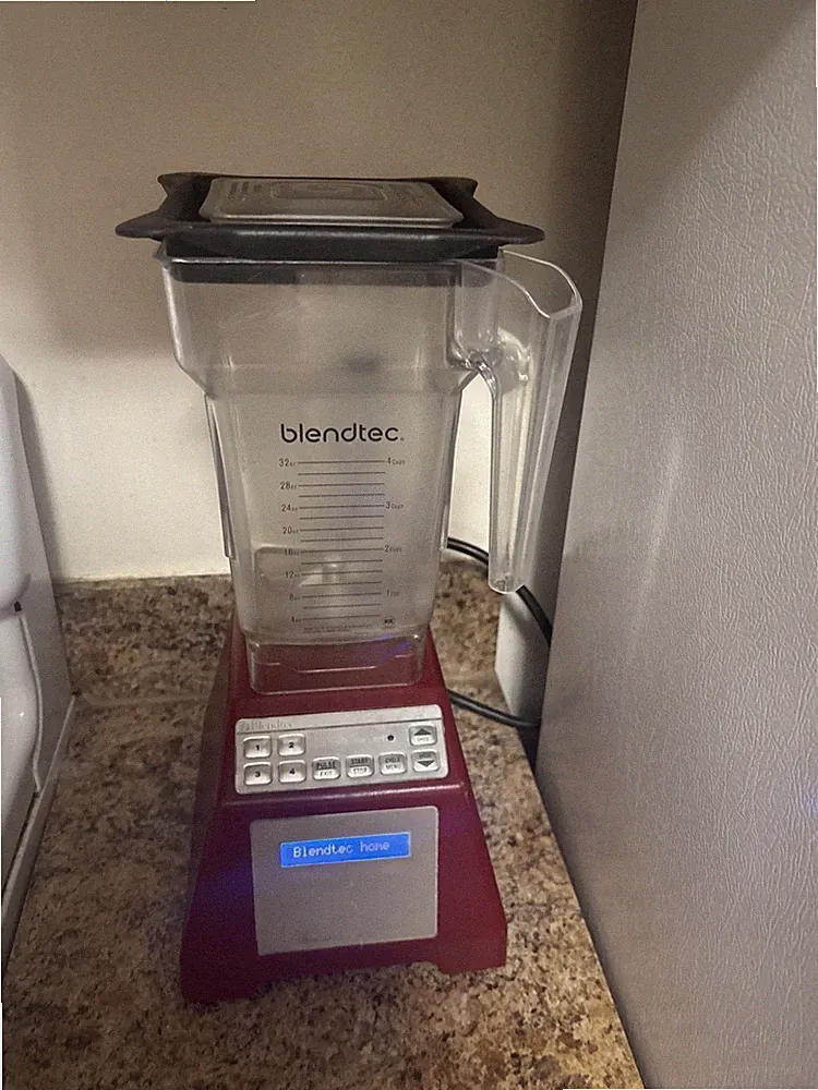 Blendtec Home HPA Countertop Blender Red. Tested Working Good ES3 HPA