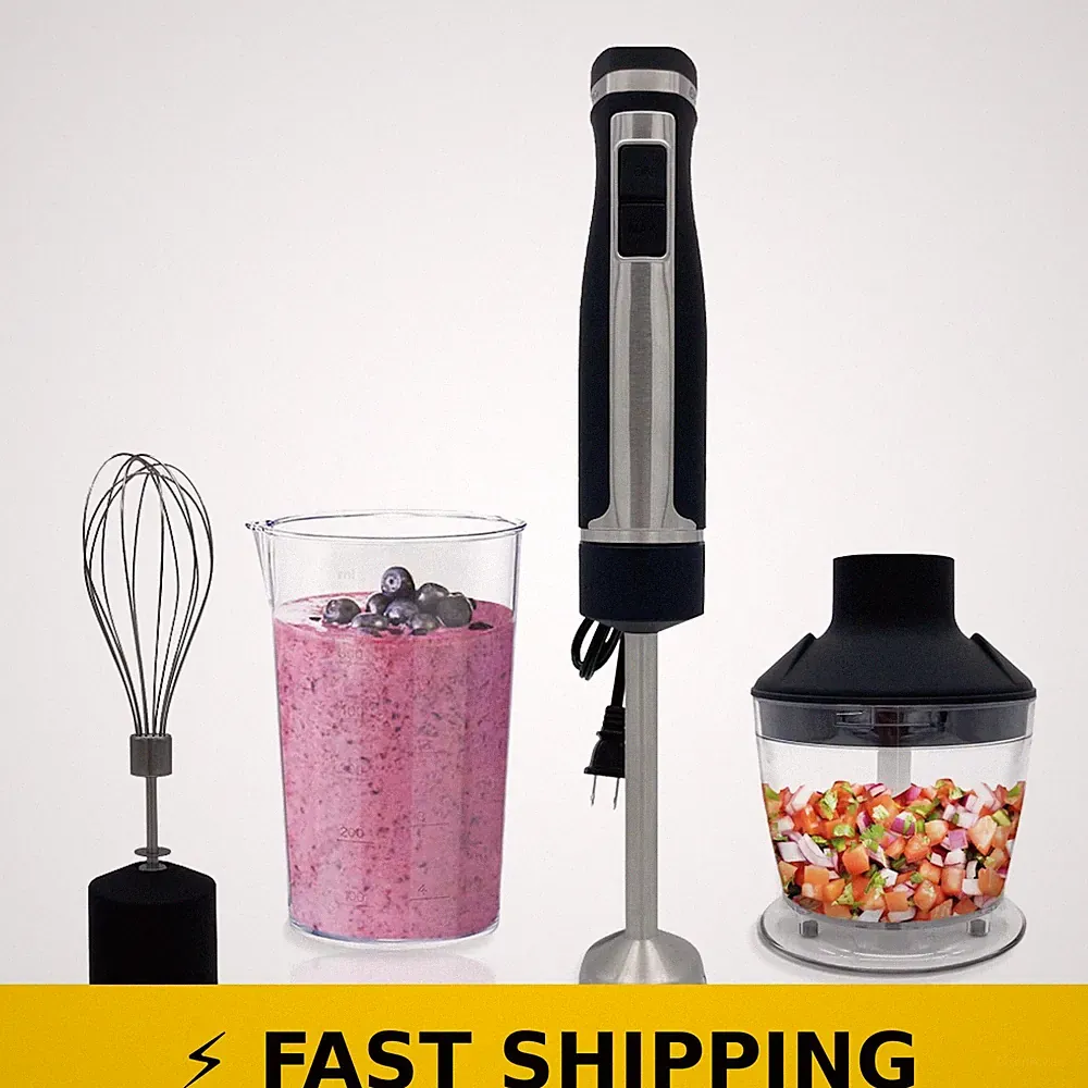 Blendtec Immersion Hand Blender 3 in 1 Kitchen Tool - Stainless Steel