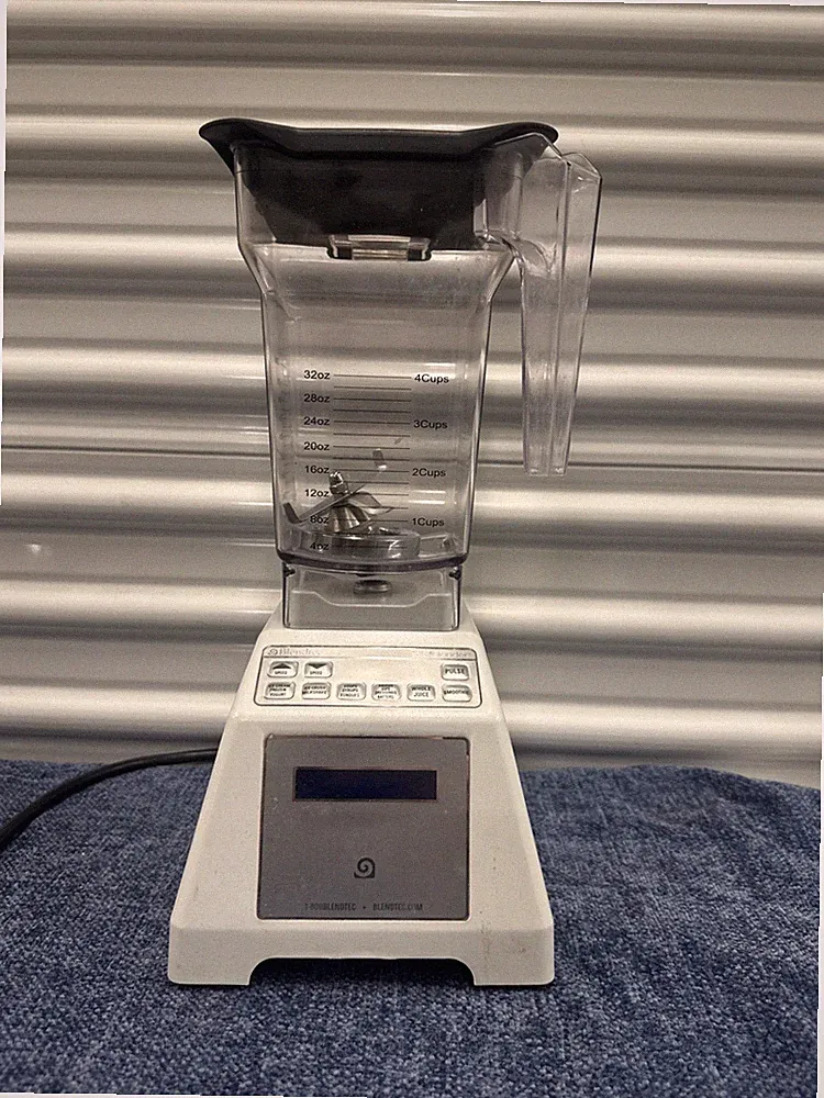 Blendtec Total Blender ES3 White/Black with Jar 32 oz Tested & Functional