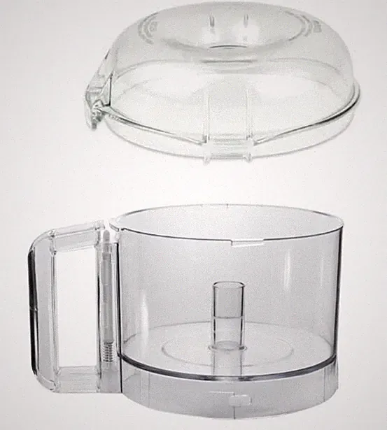 Bowl and Lid, Clear For Robot Coupe Food Processor Cutter 112203, 106458S