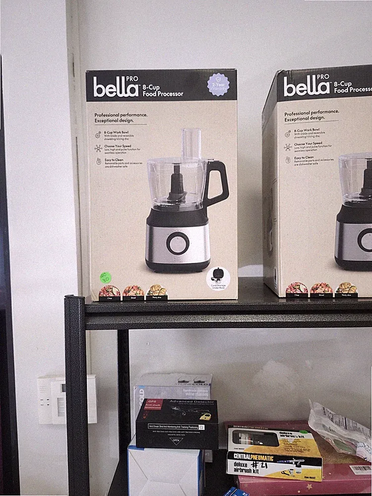 Brand New bella PRO - 8-Cup Food Processor - Stainless Steel