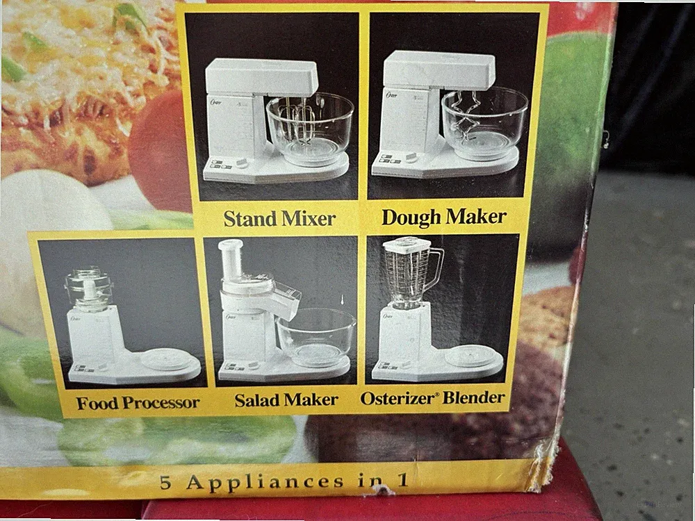 Brand New In Box 1994 Vintage Oster Kitchen Center 5-in-1 Stand Mixer
