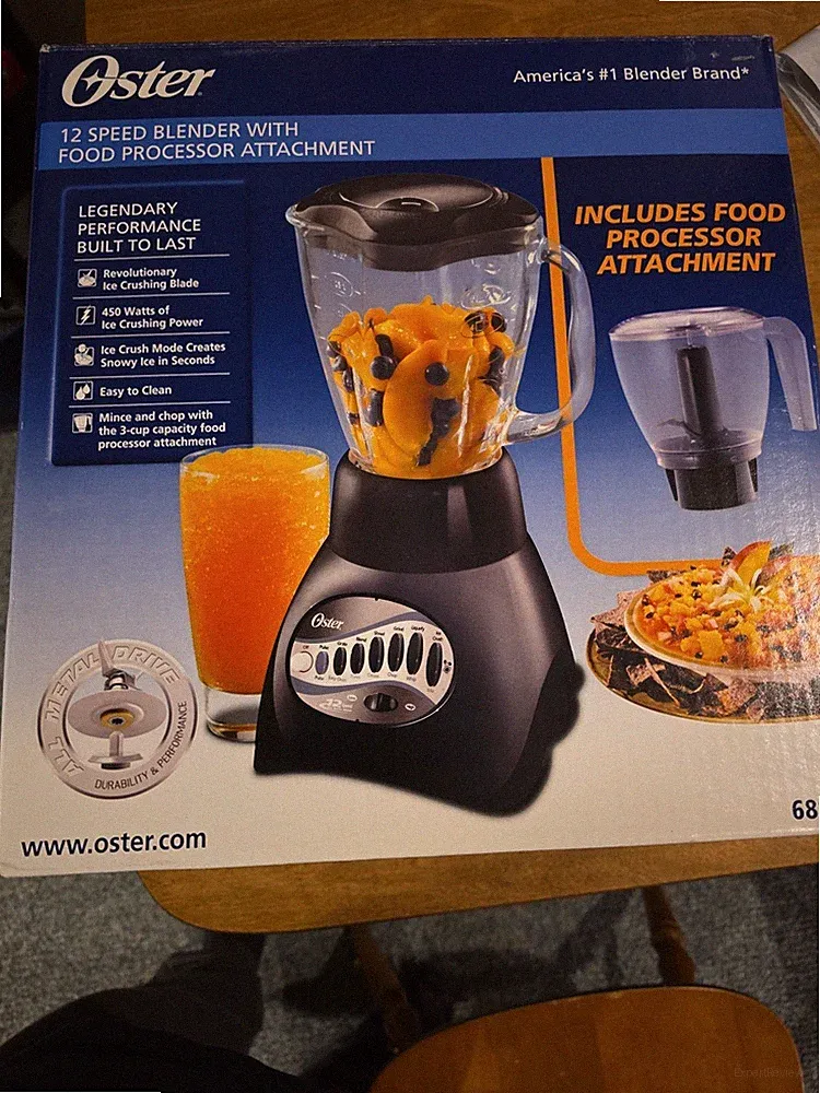 Brand New In Box Blender with Food Processor 12 speed Oster New In Box