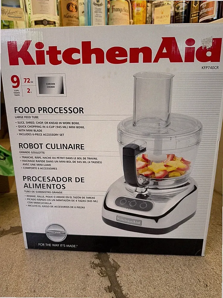 BRAND NEW KitchenAid KFP740CR 9-Cup (72oz) Chrome Food Processor
