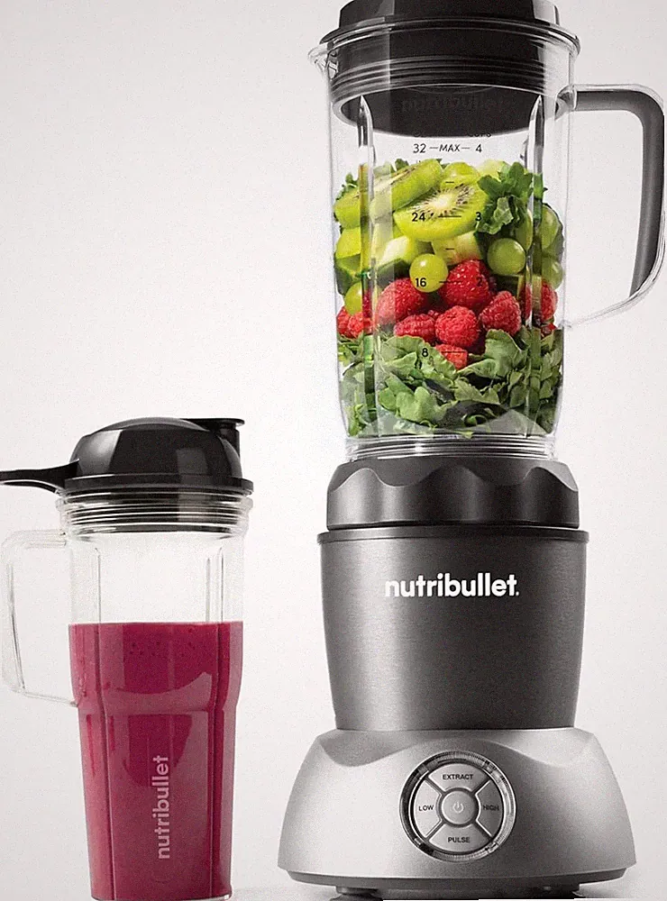 Brand New Nutribullet Blender Select with 32oz Pitcher & 24oz To-Go Cups, Gray