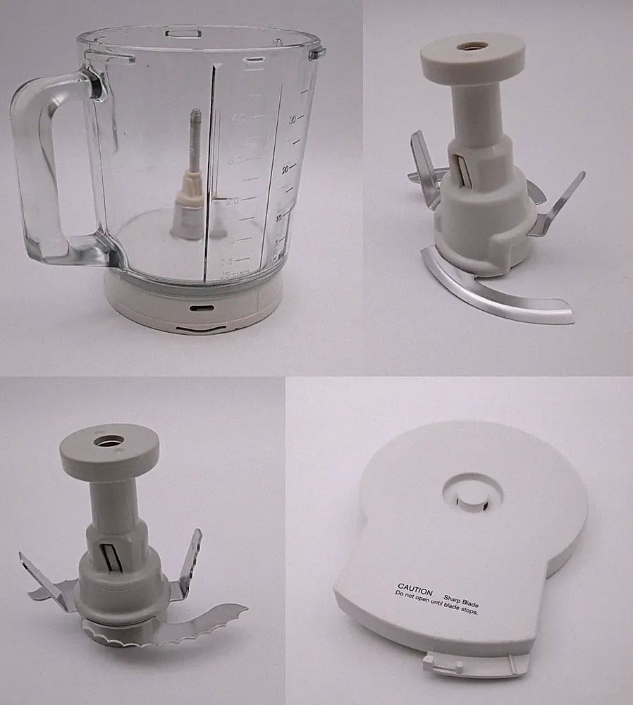 Braun 3210 Food Processor Blender Glass Jar /Lid/Blades Lot