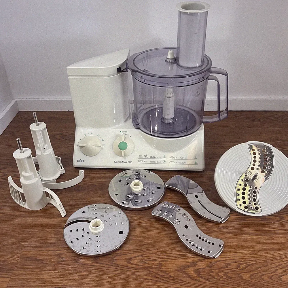 Braun Combimax 600 Food Processor Complete Germany Bowl Blades Whip