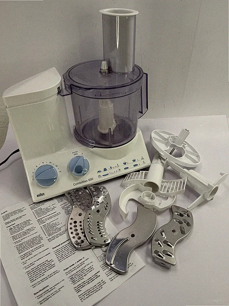 Braun CombiMax 600 K800 Food Processor Tested Clean Multi Slicer Blades Parts