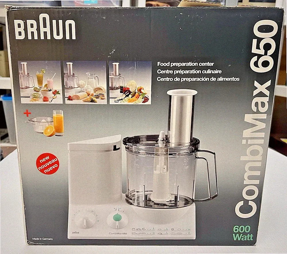 Braun Combimax 650 - 14 Speed Food Processor - Blades & Attachments