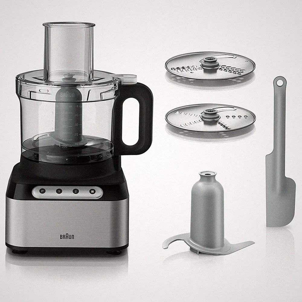 BRAUN EASY PREP 8C FOOD PROCESSOR - SILVER - Scratch & Dent
