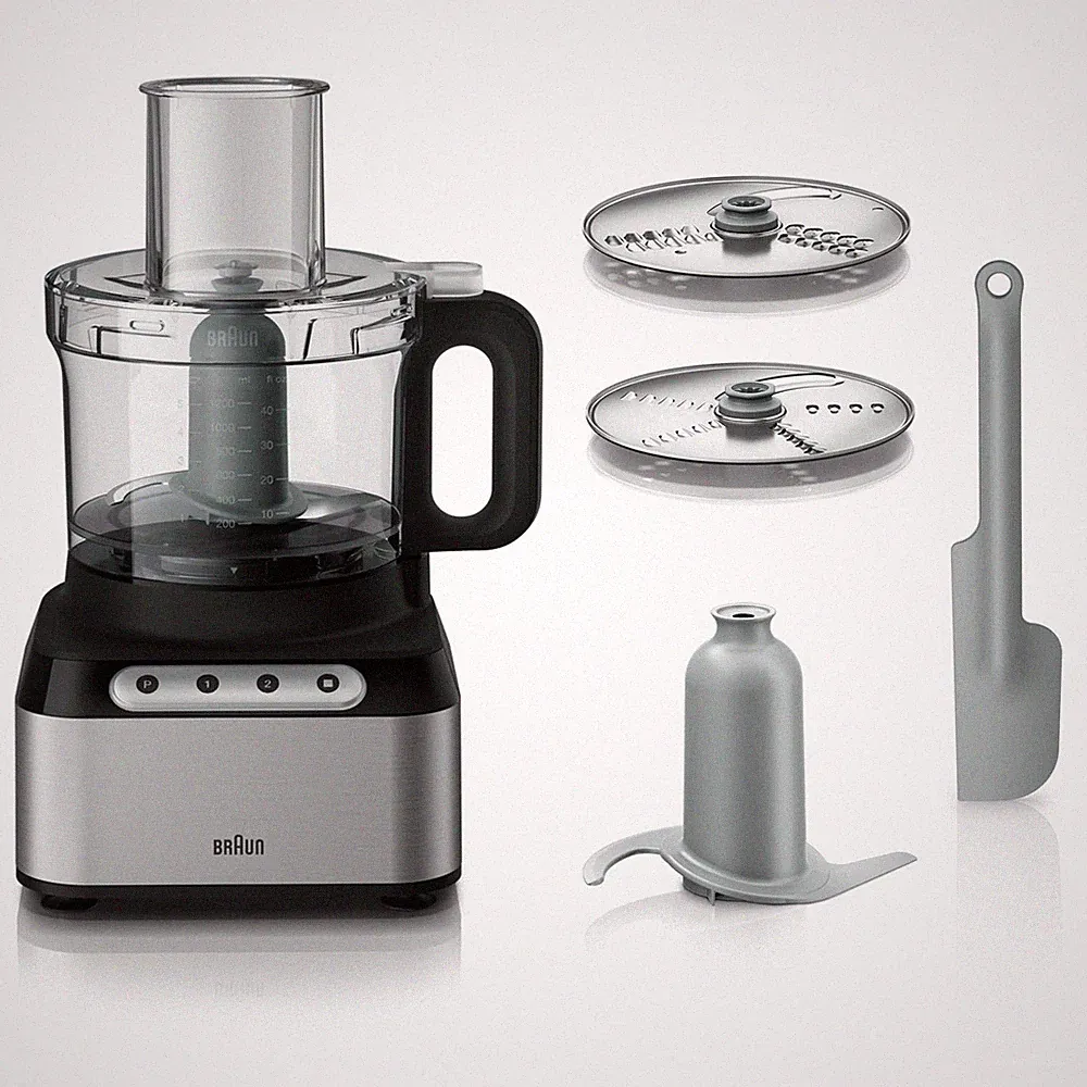 BRAUN EASY PREP 8C FOOD PROCESSOR - SILVER - Scratch & Dent