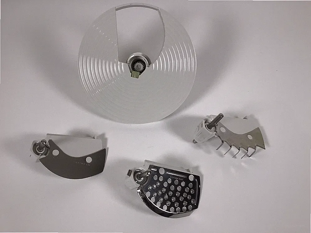 Braun Food Processor Blade Shredder Holder Carrier 4258 4259 4261 with 3 Blades