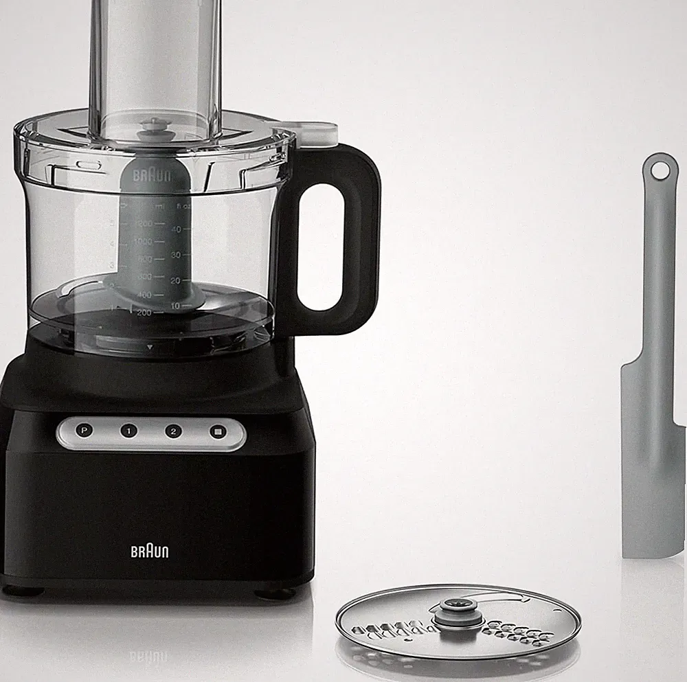 Braun FP3101BK Easy Prep 8-cup Food Processor, Black