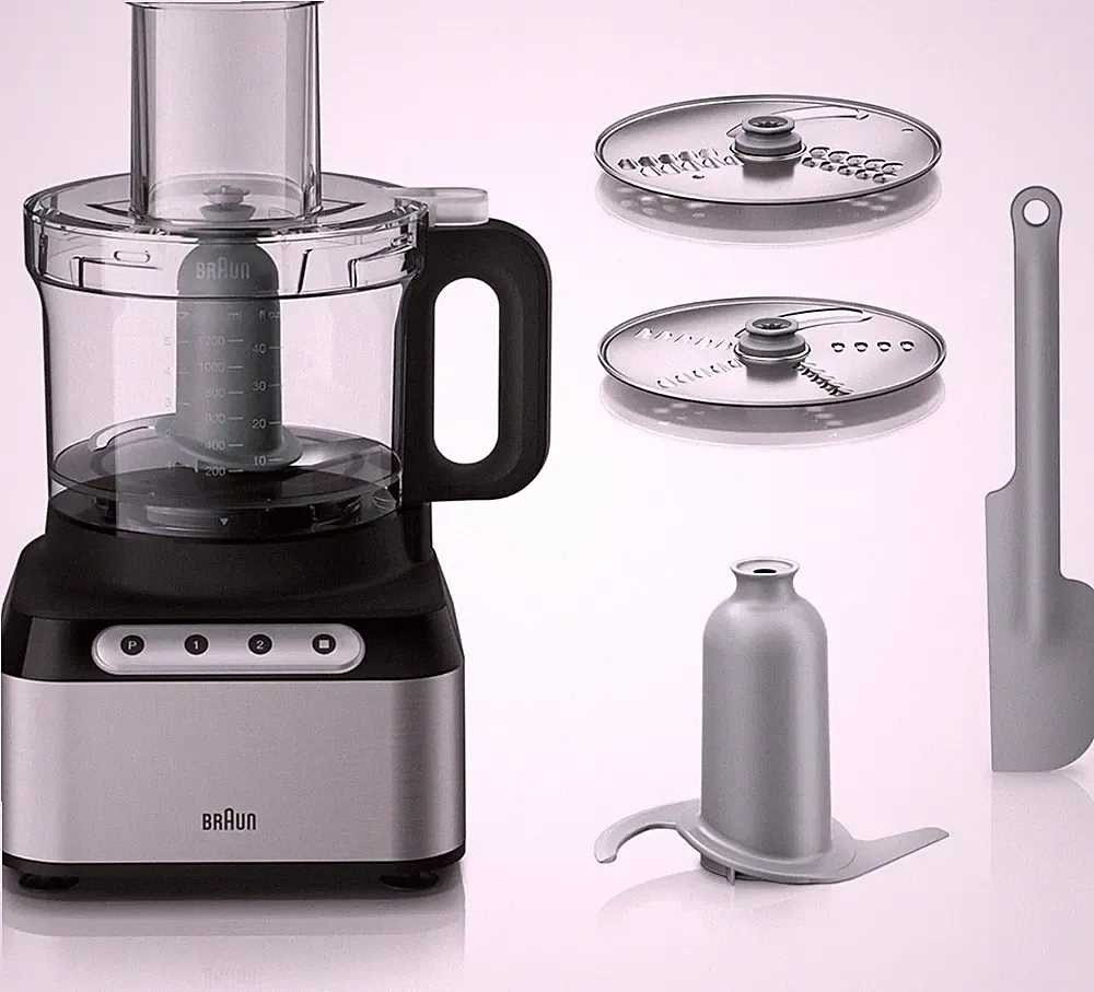 Braun FP3211SI Easy Prep 8c Food Processor,Silver