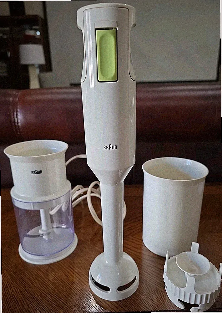 Braun Immersion Blender with Handblender Chopper Attachment 4169 Mixer Drinks