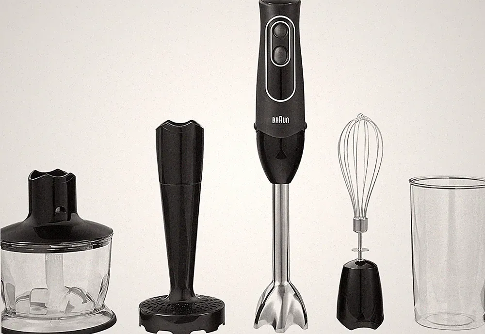 Braun MQ 537 4-in-1 Immersion Hand Blender, Stainless Steel Stick Blender