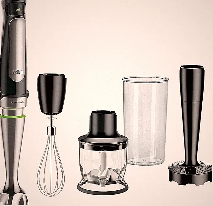 Braun MQ7027 Multi Quick Immersion Hand Blender +1.5-Cup Food Processor.