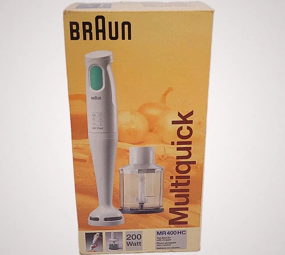 Braun MR 400 HC 200 Watt Hand Blender Chopper Mixer- Open Box