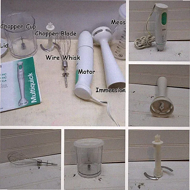 Braun Multi Quick Immersion Hand Held Blender Chopper Food Processor [MENU]