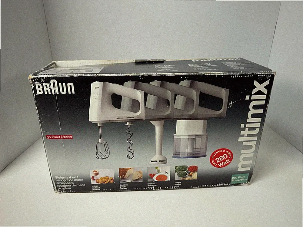 Braun Multimix M880 Gourmet Edition 4-in-1 Mixer Chopper Blender Tested Box