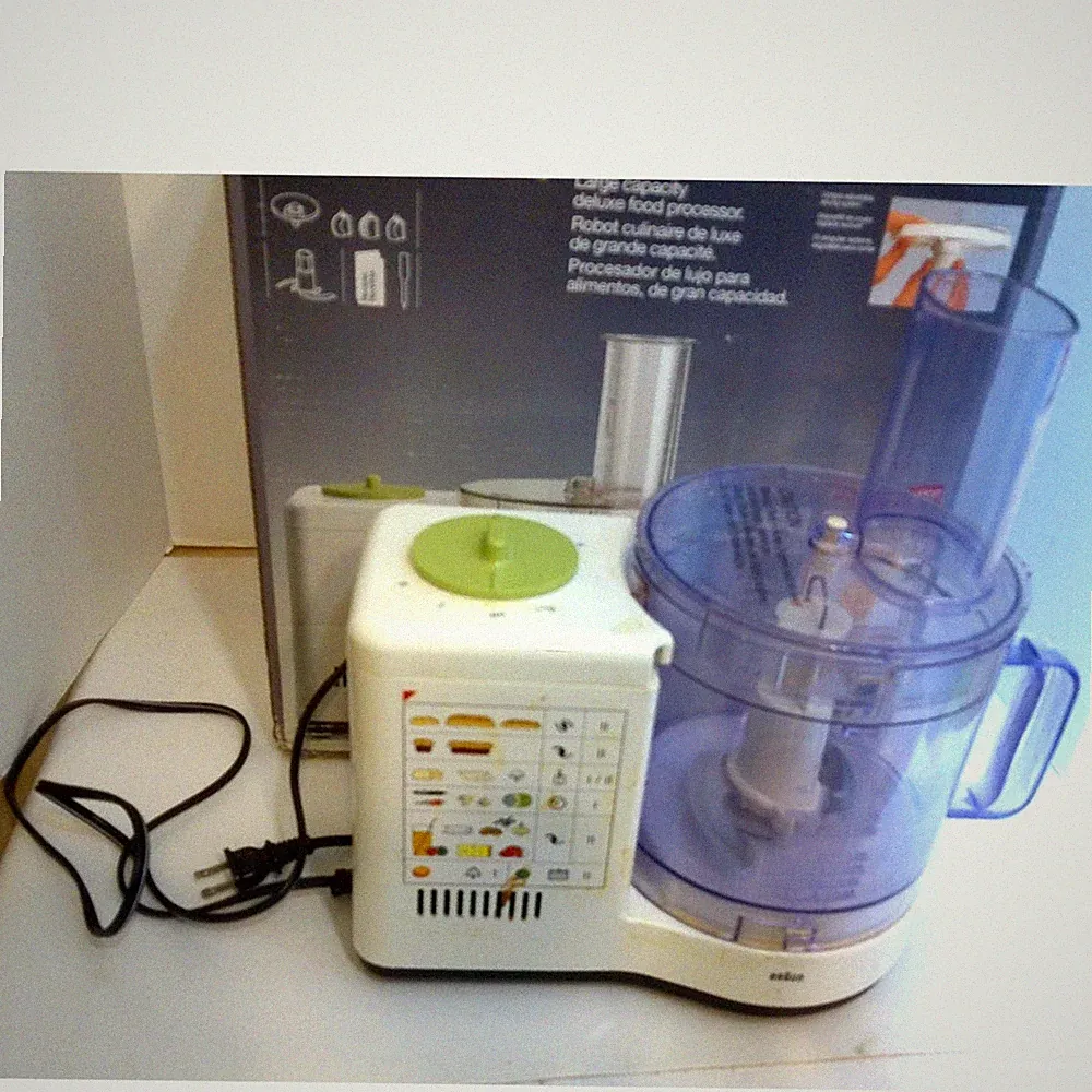 Braun Multipractic 100 Food Processor and Accessories 4259 Made in Germany READ