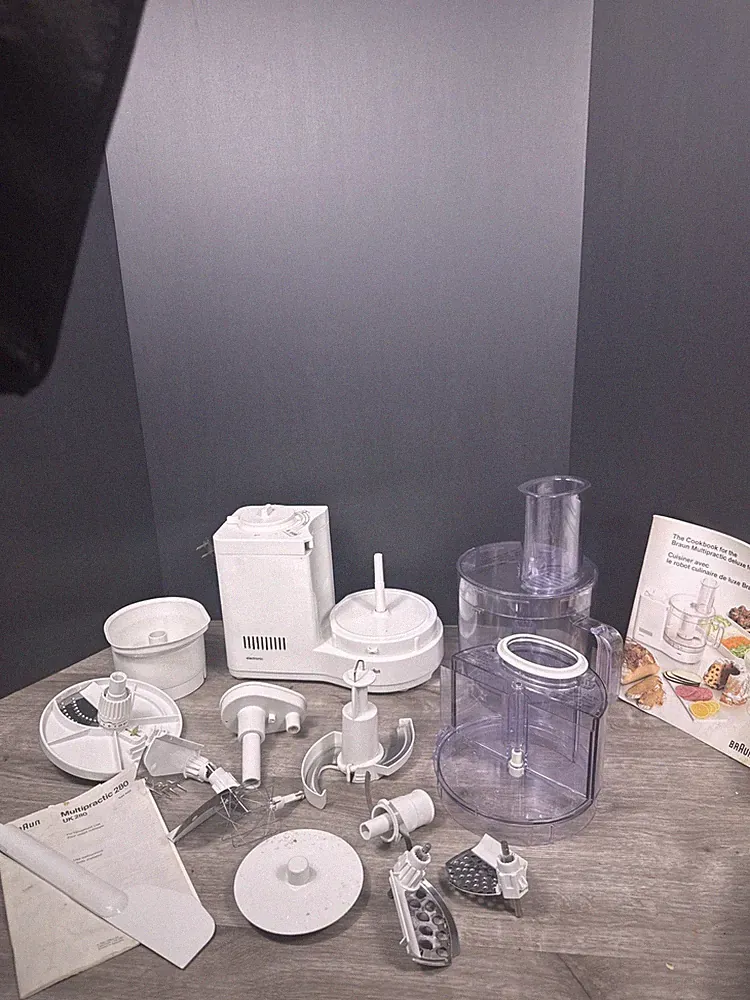 Braun Multipractic Food Processor Type 4262 Germany w/Accessories And Box Tested