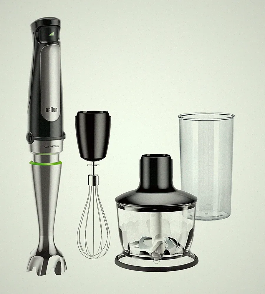 Braun MultiQuick 7 3-in-1 Immersion Blender with Food Processor – Powerful Ha...