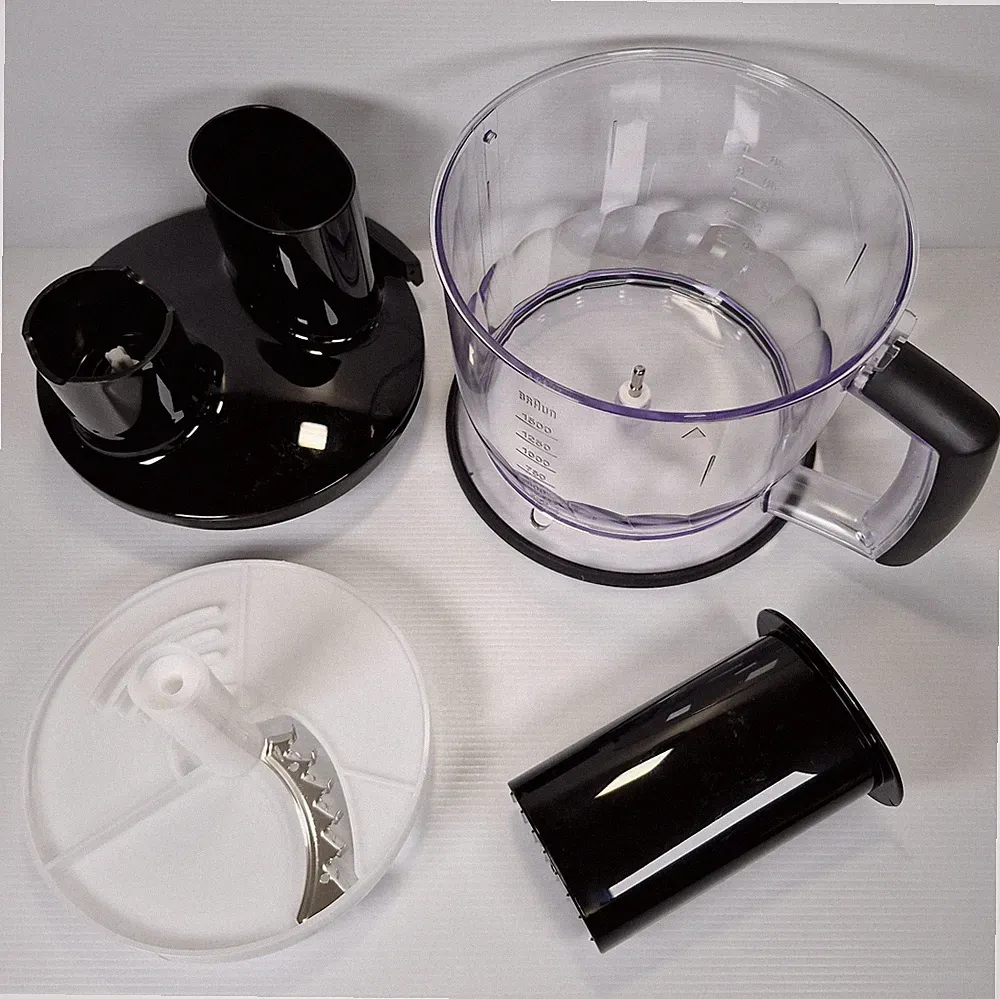 Braun MultiQuick Food Processor Bowl 4192651 SAN2 Lid Pusher Julienne Chip Blade
